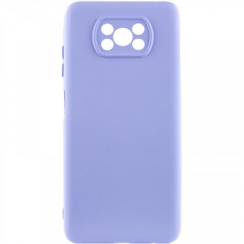 Купить Накладка Xiaomi Poco X3/X3 Pro Silicone Case Camera Lilac в магазине vsesvit.shop