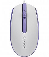Миша CANYON M-10 USB White Lavender (CNE-CMS10WL)