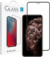 Захисне скло Apple iPhone 11 Pro Max/XS Max Black ACCLAB Full Glue (1283126508202)