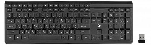 Купить Клавіатура 2E KS230 Slim WL Ukr (2E-KS230WB) Black USB в магазине vsesvit.shop