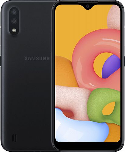 Купить Смартфон SAMSUNG Galaxy A01 2/16GB Black (SM-A015FZKDSEK) в магазине vsesvit.shop