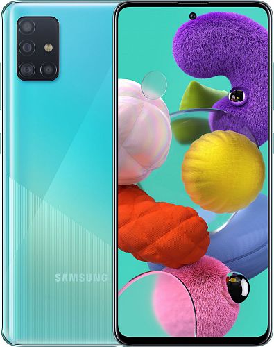 Купить Смартфон SAMSUNG Galaxy A51 SM-A515 64GB Dual Sim Blue (SM-A515FZBUSEK) в магазине vsesvit.shop