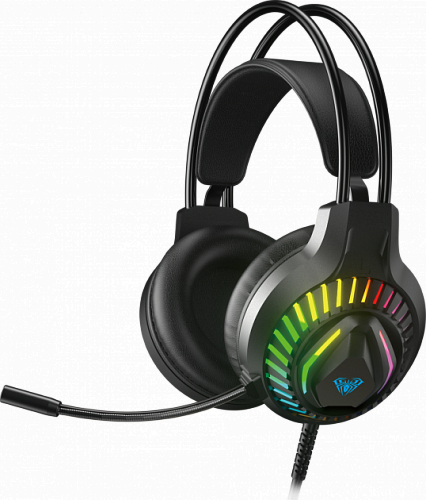 Купить Навушники AULA S605 Wired gaming headset Black в магазине vsesvit.shop