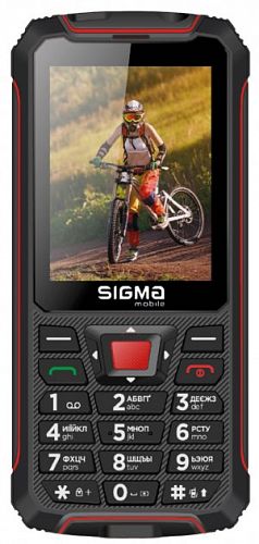 Купить Мобільний телефон SIGMA X-treme PR68 Dual Sim Black/Red в магазине vsesvit.shop