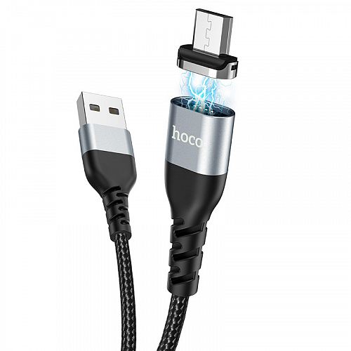 Купить Кабель HOCO U96 Traveller MAGNETIC charging&data for Micro 2,4A/1,2m. Black в магазине vsesvit.shop