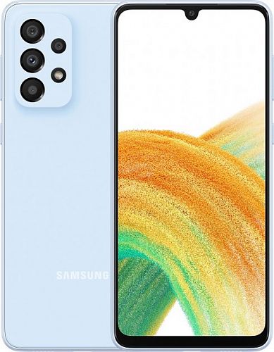Купить Мобільний телефон Samsung Galaxy A33 5G 6/128GB Light Blue(SM-A336BLBGSEK) в магазине vsesvit.shop