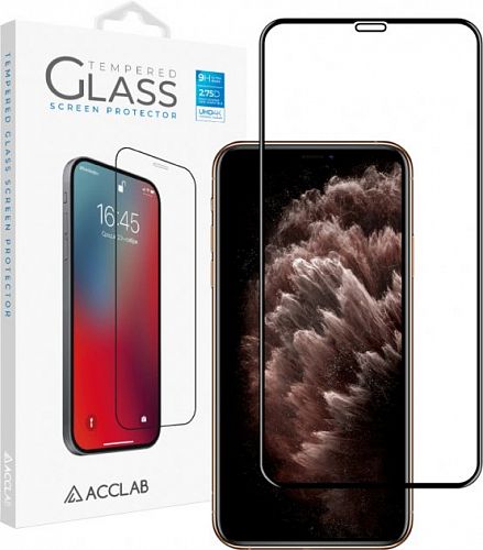 Купить Захисне скло Apple iPhone 11 Pro Max/XS Max Black ACCLAB Full Glue (1283126508202) в магазине vsesvit.shop