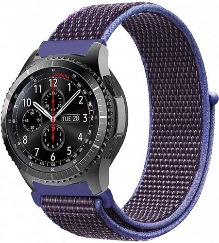 Купить Ремінець BeCover Nylon Style для Samsung Galaxy Watch 42 mm / Watch Active / Active 2 40/44 mm / Watch 3 41 mm / Gear S2 Classic / Gear Sport Purple (BC_705821) в магазине vsesvit.shop