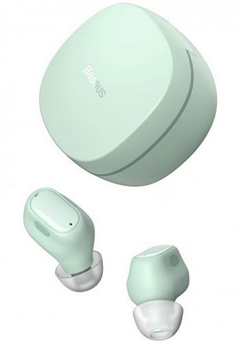 Купить Безпроводові Bluetooth навушники Baseus Encok WM01 TWS Green (NGWM01-06) в магазине vsesvit.shop
