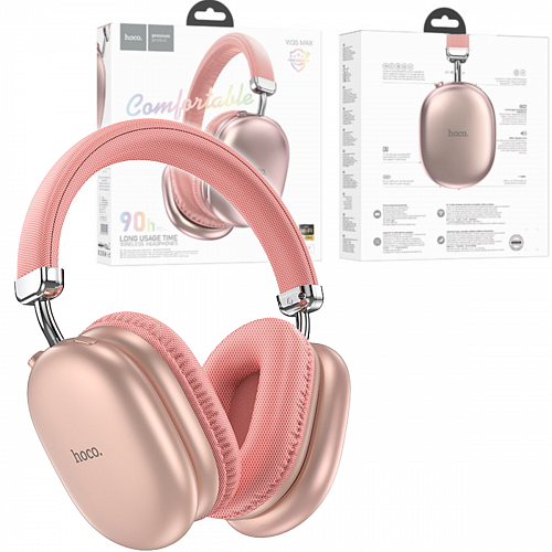 Купить Навушники HOCO W35 Max Joy BT5.3/90hours Pink в магазине vsesvit.shop