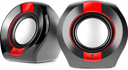 Купить Акустична система Real-El S-50 Black-Red (EL121100008) в магазине vsesvit.shop