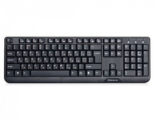 Купить Клавиатура Real-El 500 Standard USB Black в магазине vsesvit.shop