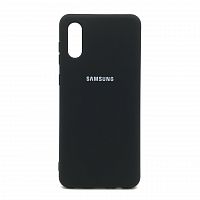 Накладка Silicone Case Full for Samsung A02 (A022) Black каталог товаров