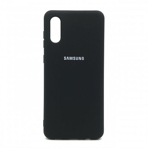 Купить Накладка Silicone Case Full for Samsung A02 (A022) Black в магазине vsesvit.shop