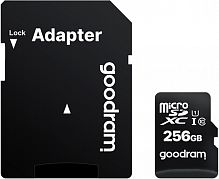 Карта пам'яті GOODRAM MicroSDXC 256GB UHS-I Class 10  + SD-adapter (M1AA-2560R12) каталог товаров