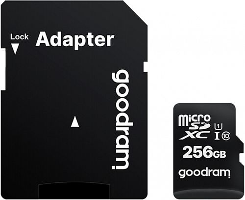 Купить Карта пам'яті GOODRAM MicroSDXC 256GB UHS-I Class 10  + SD-adapter (M1AA-2560R12) в магазине vsesvit.shop