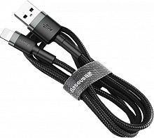 Кабель Baseus Cafule Cable USB for Lightning 1.5A 2.0 м Grey/Black (CALKLF-HG1) каталог товаров