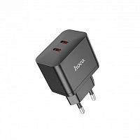 CЗУ HOCO N29 Triumph 2USB-C/PD35W Black