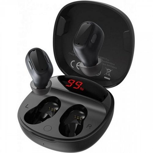 Купить Безпровідні Bluetooth навушники BASEUS Encok True Wireless Earphones WM01 Plus Black NGWM01P-01 в магазине vsesvit.shop