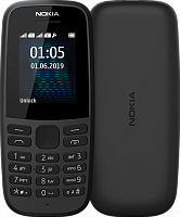 Мобільний телефон NOKIA 105 2019 Dual Sim Black каталог товаров