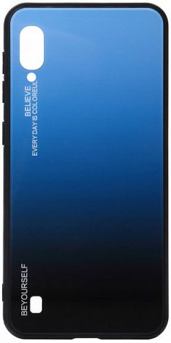 Купить Накладка GRADIENT GLASS Samsung M10 (синий/черный) в магазине vsesvit.shop