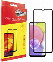 Захисне скло Samsung A03 Core SM-A032 Black Full Glue Dengos (TGFG-200)