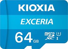 Карта пам'яті KIOXIA MicroSDXC 64GB UHS-I Class 10 Exceria R100MB/s (LMEX1L064GG2) + SD-адаптер каталог товаров