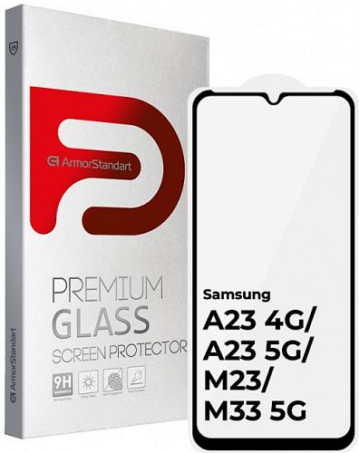 Купить Захисне скло Samsung A23 4G/F23/M23 2022 Black 6D EDGE TO EDGE в магазине vsesvit.shop