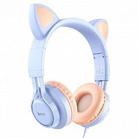Навушники HOCO W36 Cat ear Dream Blue каталог товаров