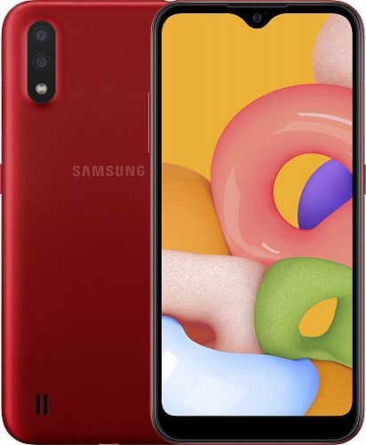 Купить Смартфон SAMSUNG Galaxy A01 2/16GB Red (SM-A015FZRDSEK) в магазине vsesvit.shop