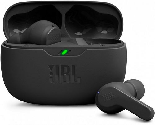 Купить Bluetooth - гарнітура JBL Wave Beam Black (JBLWBEAMBLK) в магазине vsesvit.shop