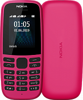 Мобильный телефон NOKIA 105 2019 Dual Sim Pink каталог товаров