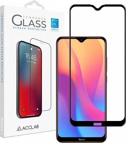 Купить Захисне скло Color glass 9Н Full Glue Xiaomi Redmi 8a black в магазине vsesvit.shop