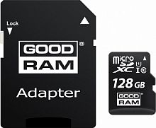 Карта пам'яті GOODRAM MicroSDXC 128GB UHS-I Class 10 + SD-adapter (M1AA-1280R12) каталог товаров