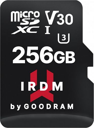 Купить Карта пам'яті GOODRAM MicroSDXC 256GB UHS-I/U3 Class 10 IRDM + SD-адаптер R100/W70MB/s (IR-M3AA-2560R12) в магазине vsesvit.shop