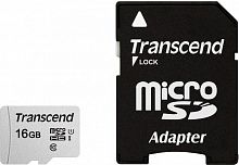 Карта пам'яті TRANSCEND MicroSDHC 16GB UHS-I Class 10 300S + SD-adapter (TS16GUSD300S-A) каталог товаров