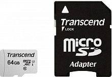 Карта пам'яті TRANSCEND MicroSDXC 64GB UHS-I Class 10 300S + SD-adapter (TS64GUSD300S-A) каталог товаров