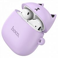 Bluetooth - гарнітура HOCO EW45 Lilac cat каталог товаров