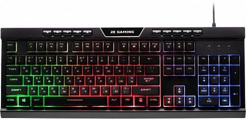 Купить Клавіатура 2E Gaming KG300UB LED Ukr Black (2E-KG300UB) в магазине vsesvit.shop