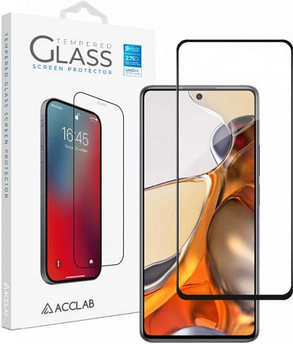 Купить Захисне скло Xiaomi Mi 11T Pro Black ACCLAB Full Glue (1283126518713) в магазине vsesvit.shop